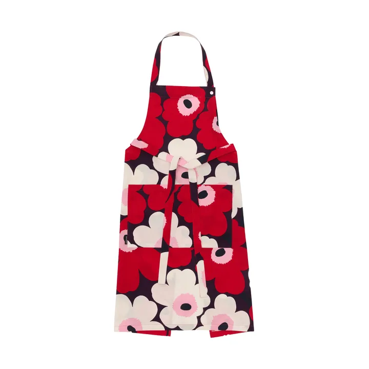 Delantal Pieni Unikko - Plum-cranberry-off white-rose - Marimekko