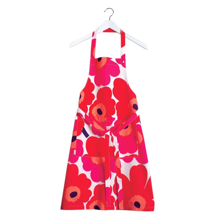 Delantal Pieni Unikko - rojo-blanco - Marimekko