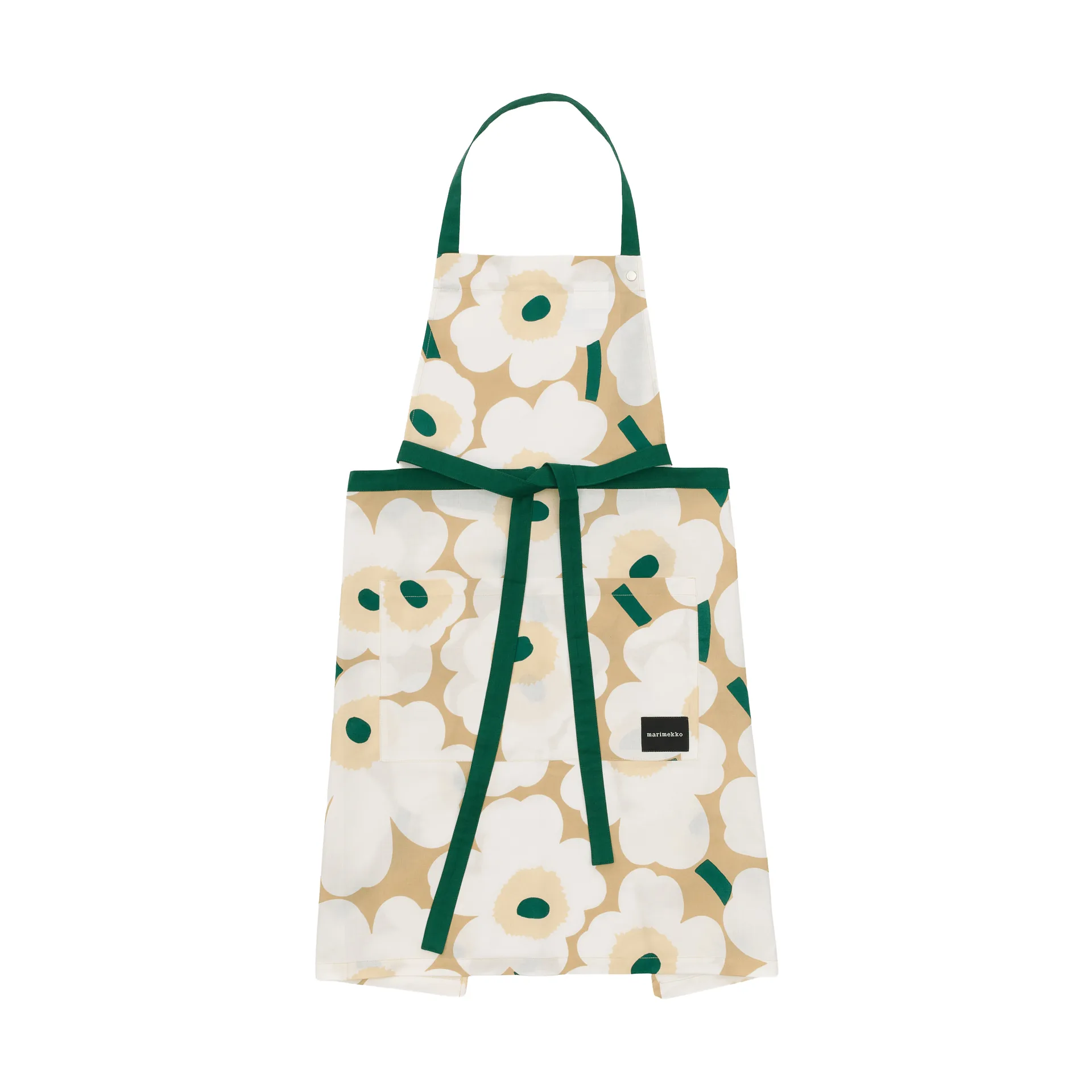 Delantal Pieni Unikko, Sand-white-hay-emerald Marimekko