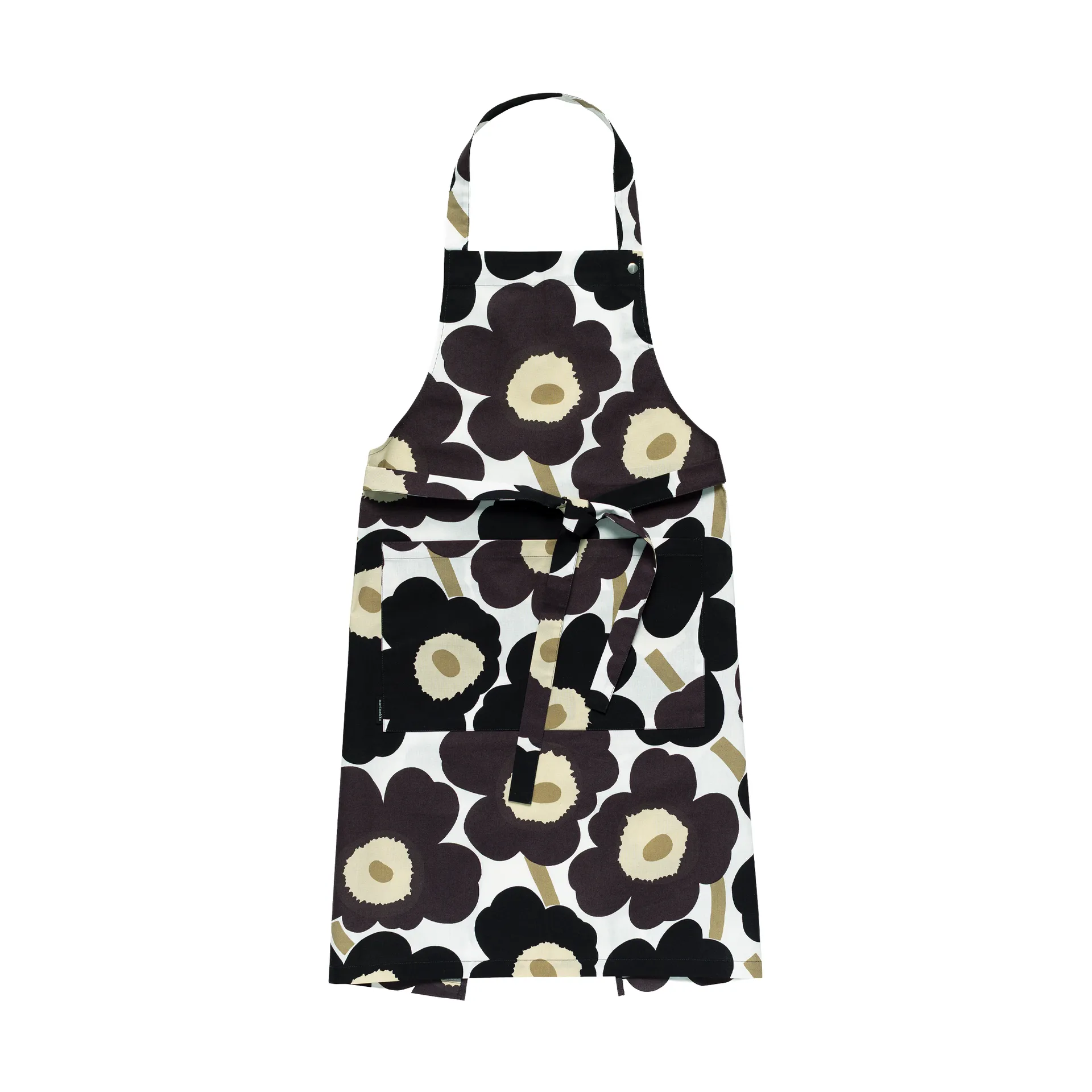 Delantal Pieni Unikko, White-gris oscuro-beige Marimekko