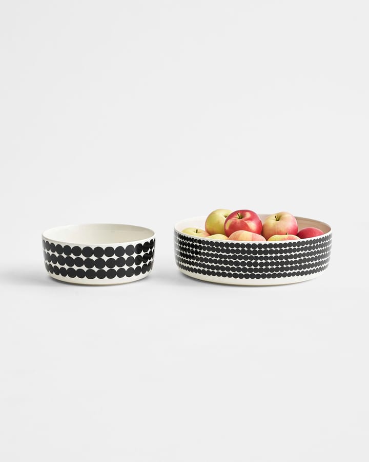 Ensaladera Räsymatto 1,5L, negro-blanco Marimekko