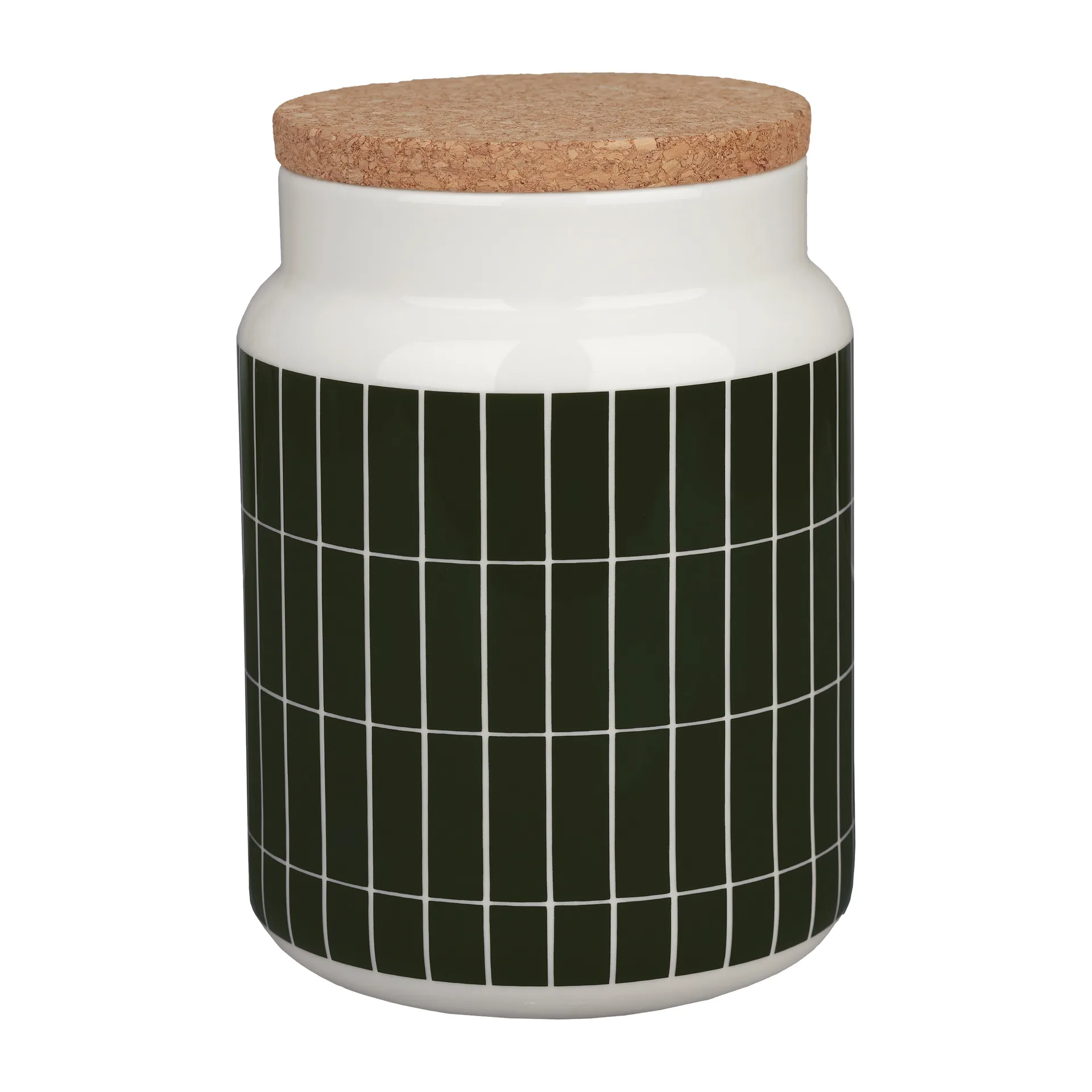 Frasco de cerámica Tiiliskivi 1,2 l, white-dark green Marimekko
