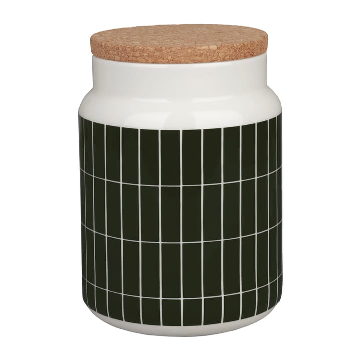 Frasco de cerámica Tiiliskivi 1,2 l - white-dark green - Marimekko