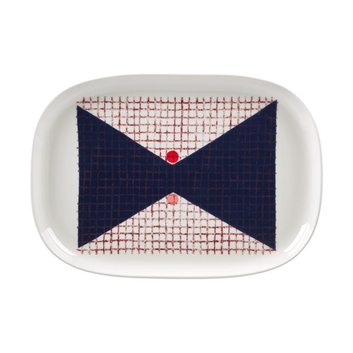 Fuente de servir Tomina 25,5x36 cm - White-dark blue - Marimekko