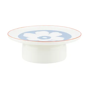 Fuente para servir Unikko - White-azul claro-orange red, Ø24 cm - Marimekko
