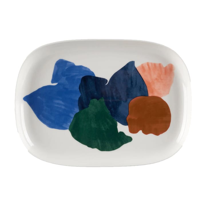 Fuente Pyykkipäivä 23x32 cm, Blanco-azul-verde Marimekko