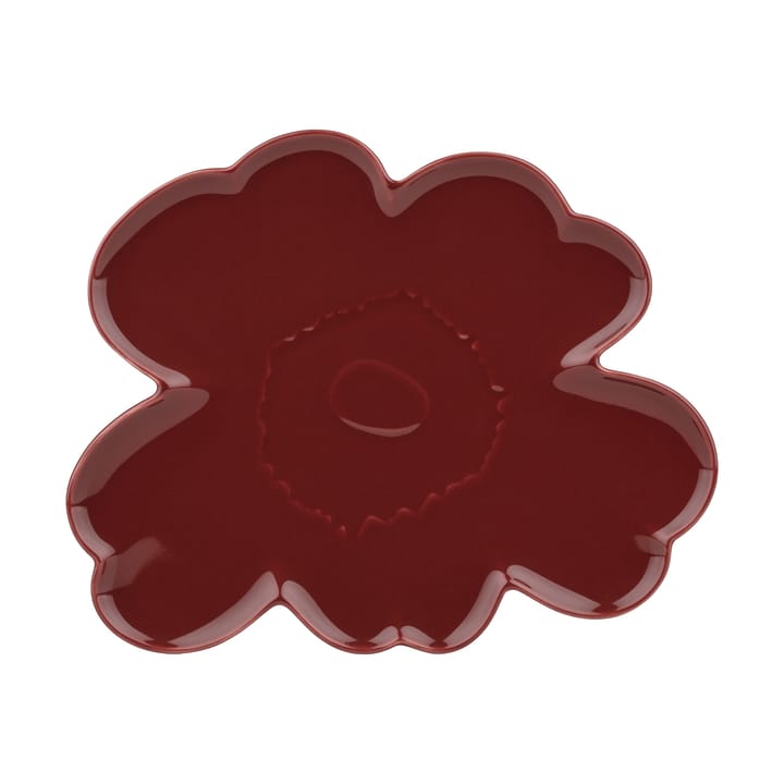 Fuente Unikko Shape 32 cm - Burgundy - Marimekko