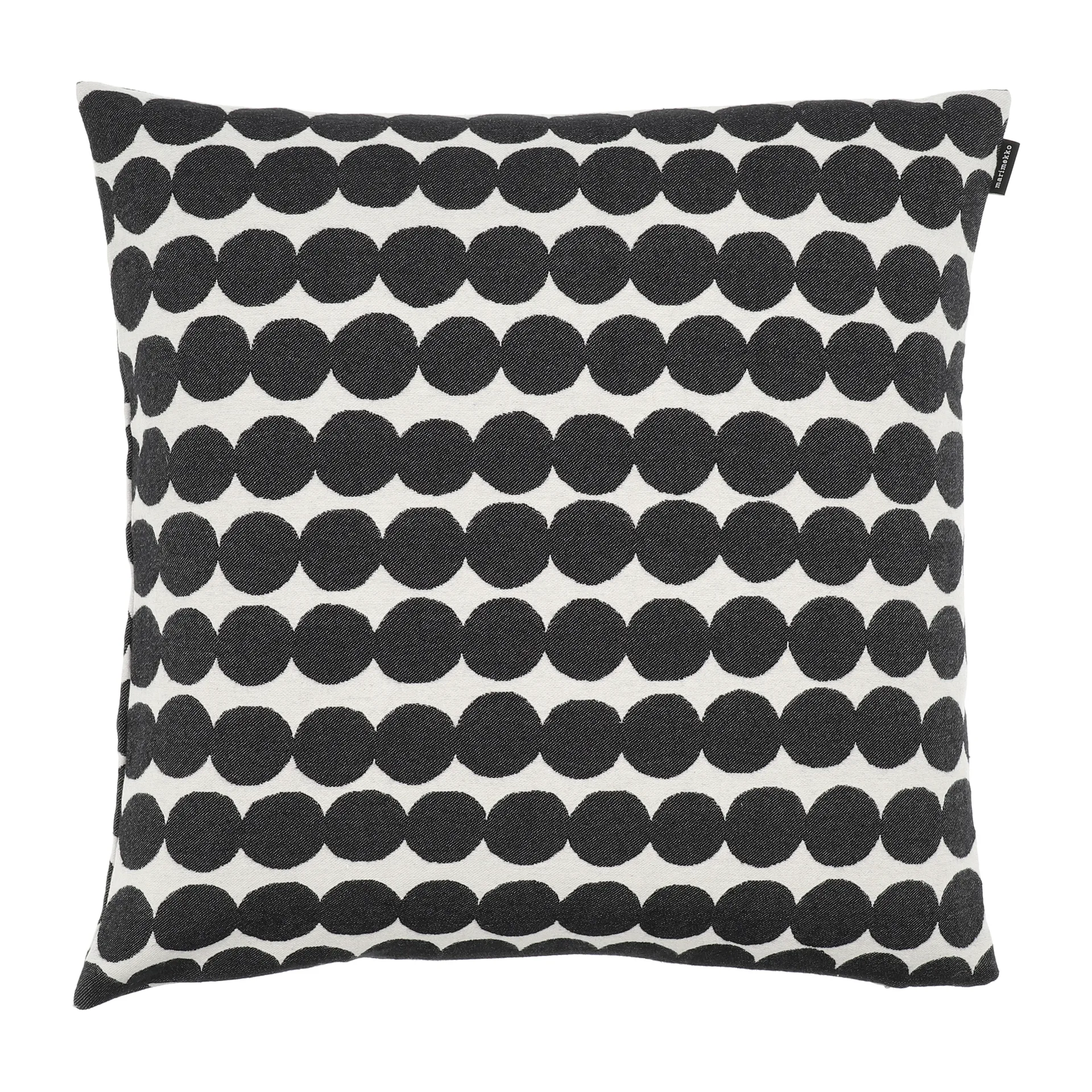 Funda cojín Räsymatto 50x50 cm, blanco-negro Marimekko