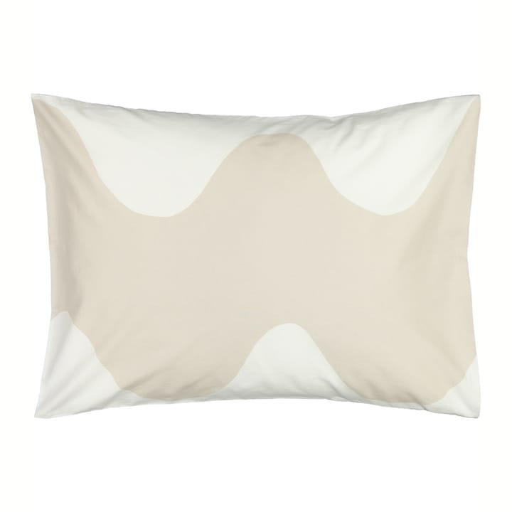 Funda de almohada Lokki 50x60 cm - Beige-blanco - Marimekko