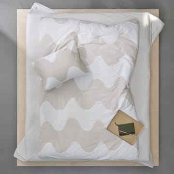 Funda de almohada Lokki 50x60 cm - Beige-blanco - Marimekko