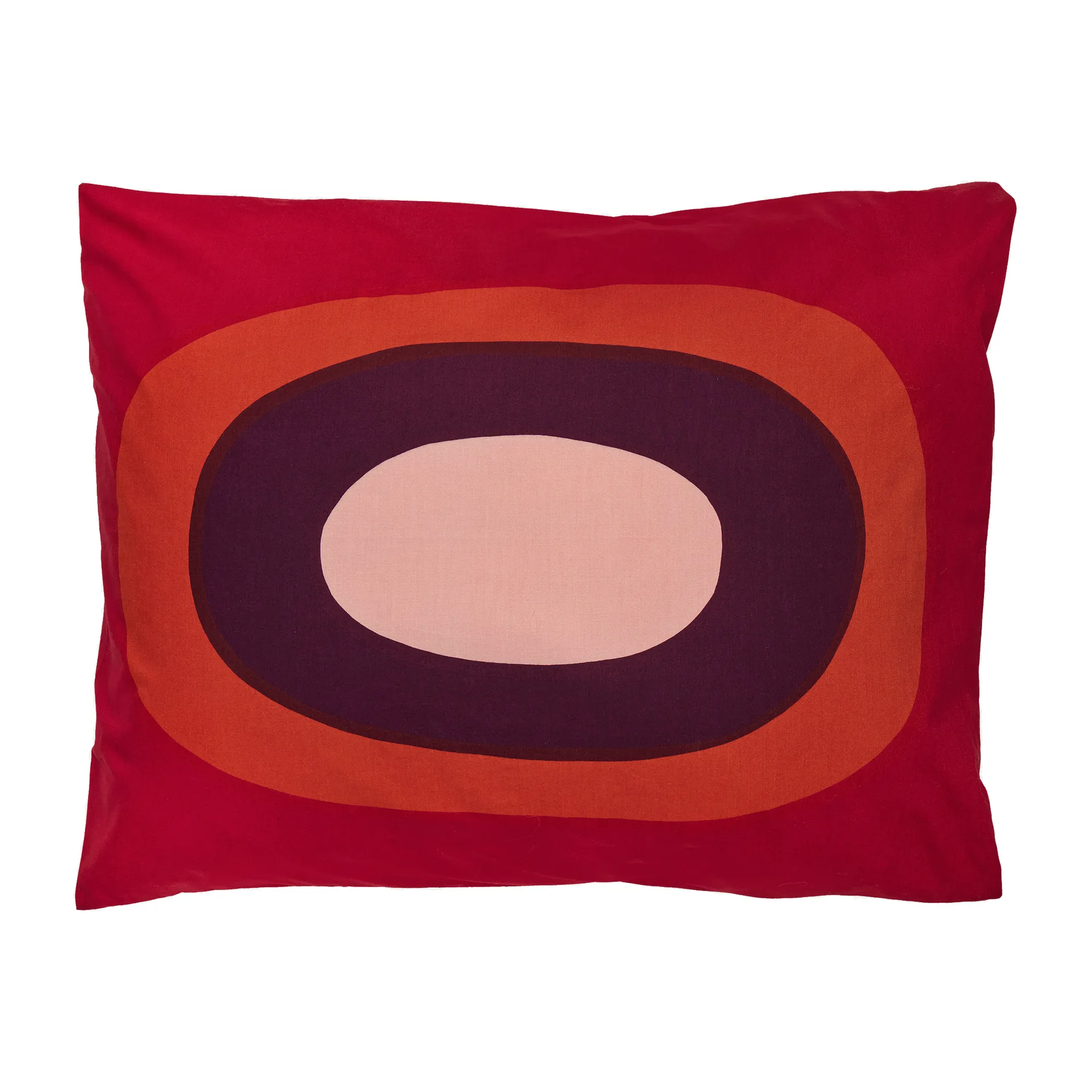 Funda de almohada Melooni 60x50 cm, rojo-marrón-morado Marimekko