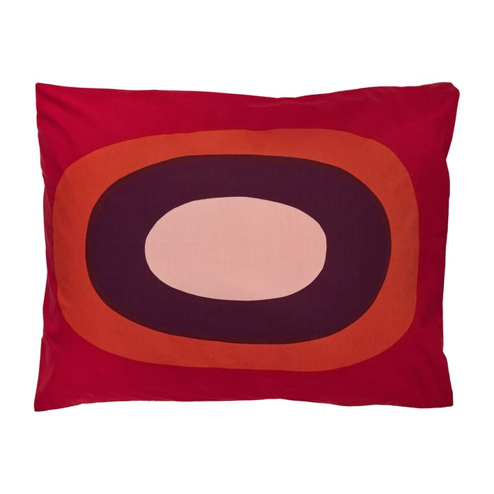 Funda de almohada Melooni 60x50 cm - rojo-marrón-morado - Marimekko