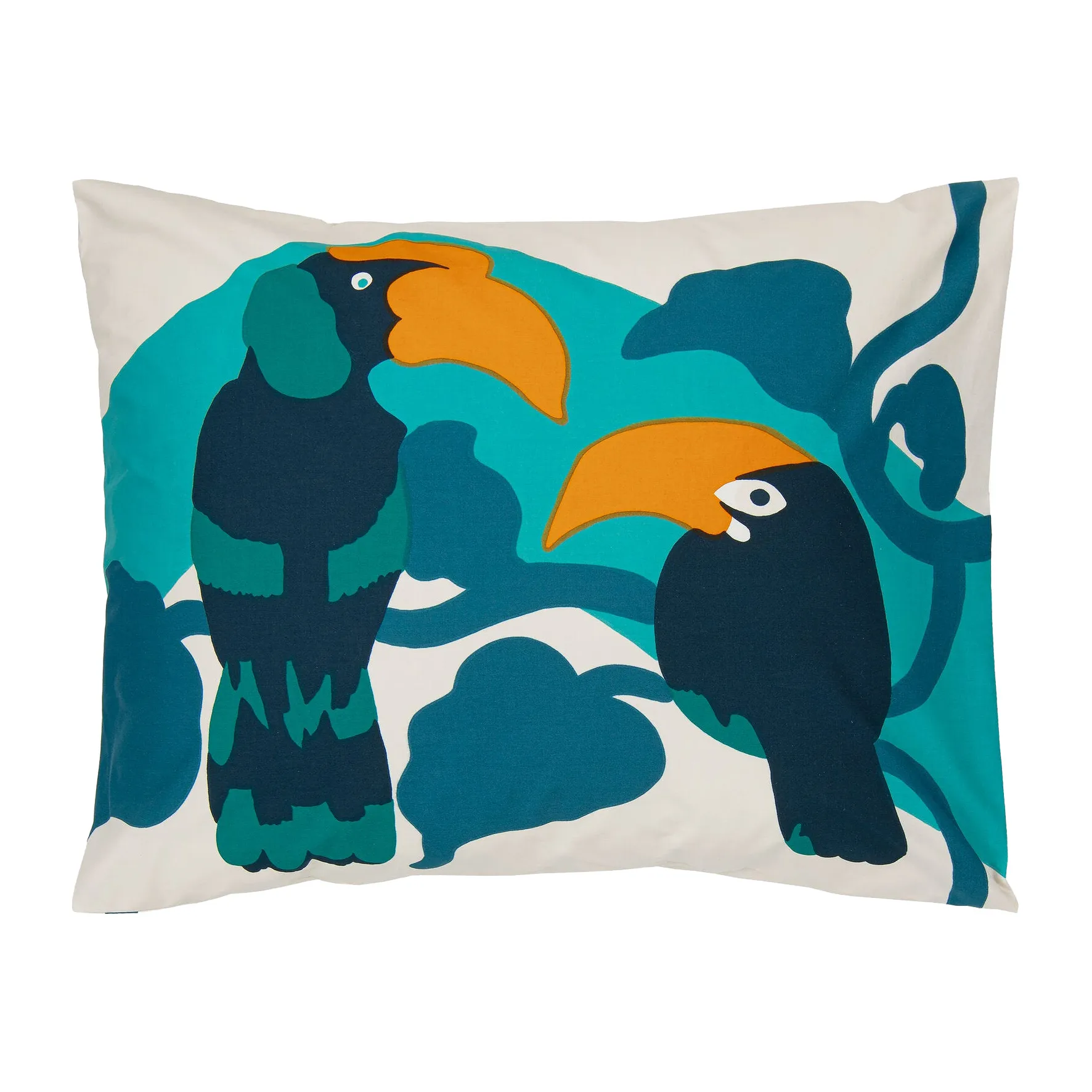 Funda de almohada Pepe 50x60 cm, Beige-turquesa-azul Marimekko