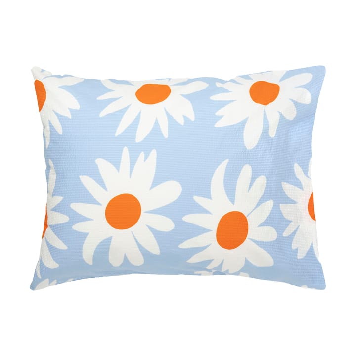 Funda de almohada Rakastaa ei rakasta 50x60 cm - Orange-Off-white-light blue - Marimekko