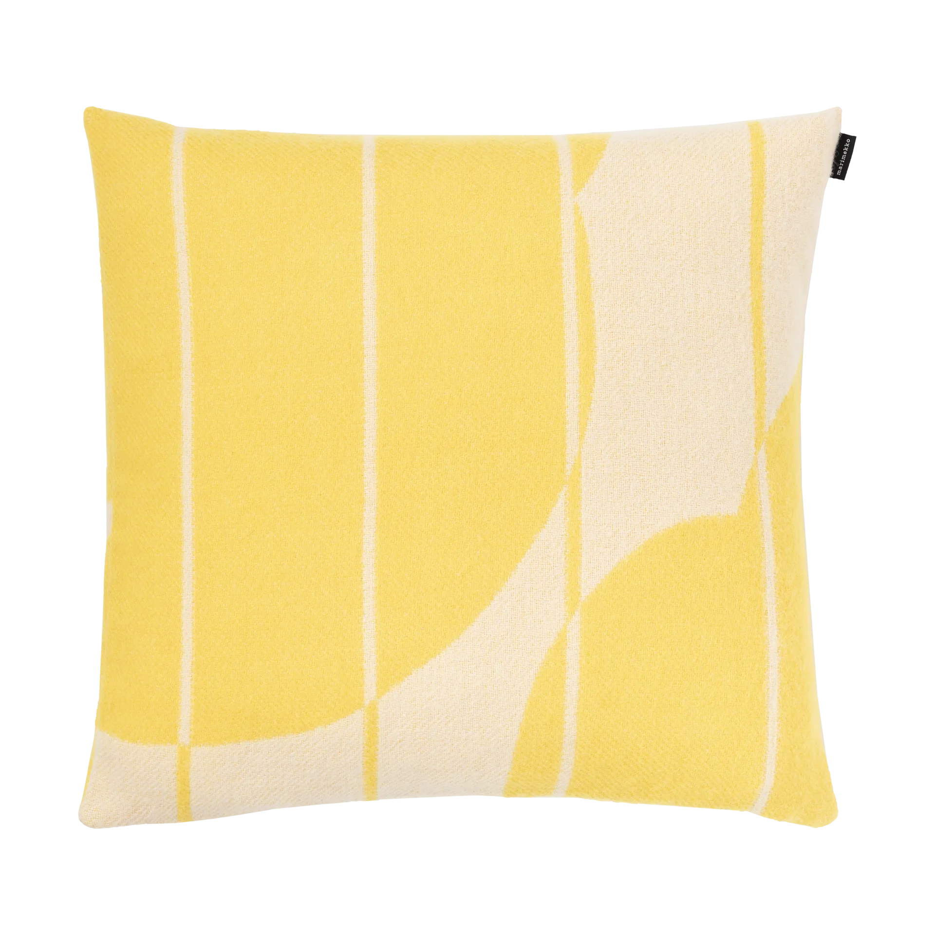 Funda de cojín de lana Vesi Unikko 50x50 cm, Spring yellow-ecru Marimekko