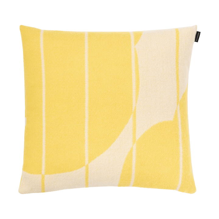 Funda de cojín de lana Vesi Unikko 50x50 cm - Spring yellow-ecru - Marimekko