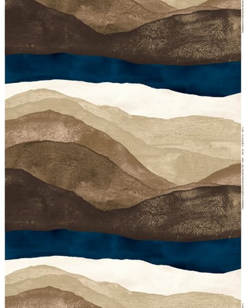 Funda de cojín Joiku 40x60 cm - marrón-azul oscuro-beige - Marimekko