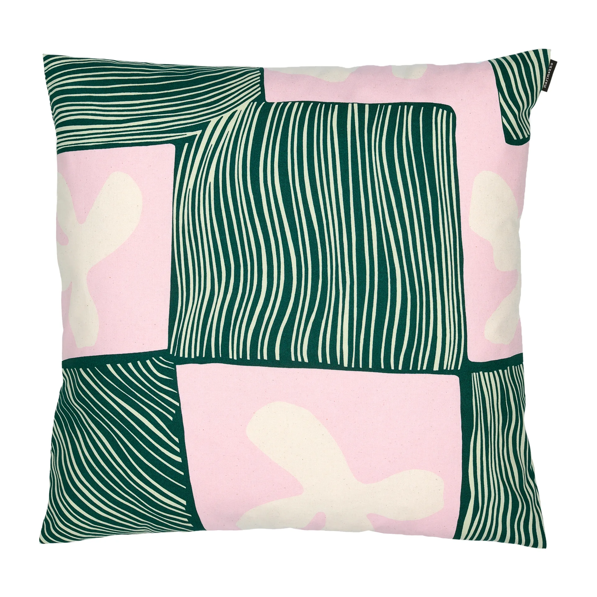Funda de cojín Korkeuksissa 50x50 cm, verde-rosa Marimekko