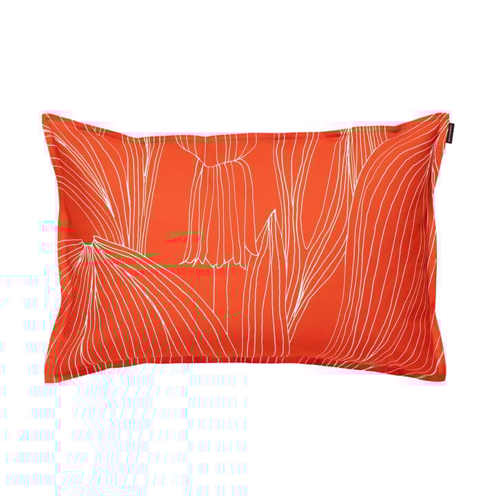 Funda de cojín Kukat Puhkeavat 40x60 cm - Tomato red-white - Marimekko