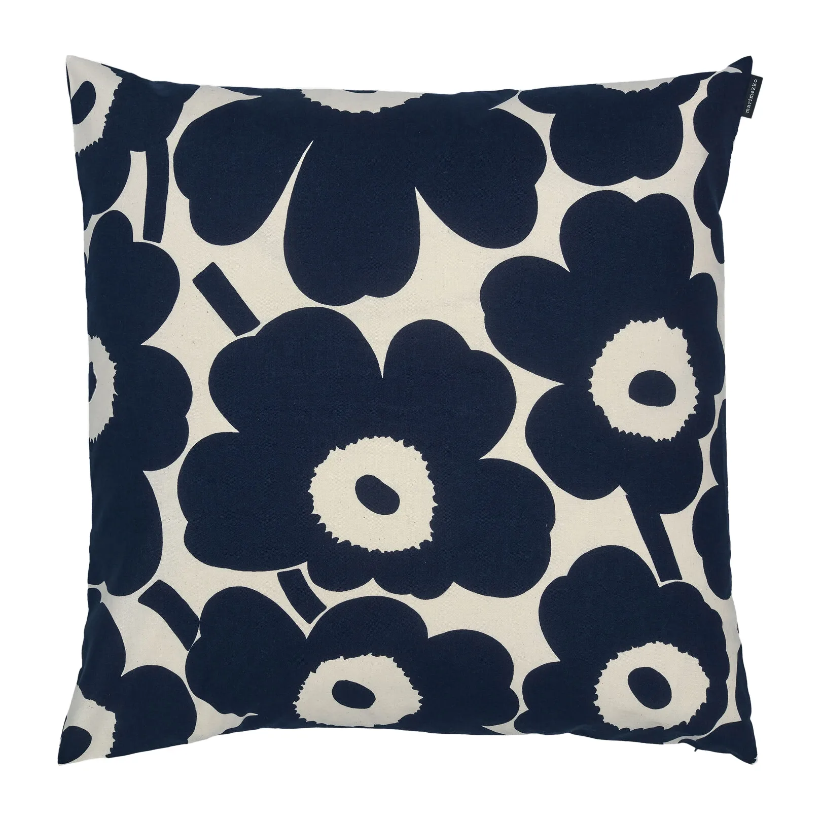 Funda de cojín Pieni Unikko 50x50 cm, Azul oscuro-cotton Marimekko