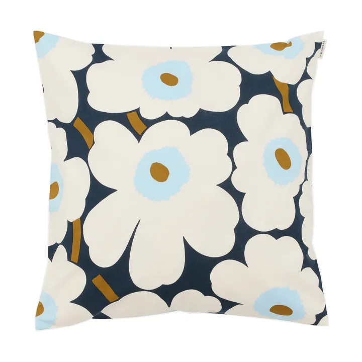 Funda de cojín Pieni Unikko 50x50 cm - Blueberry-white-cold blue - Marimekko