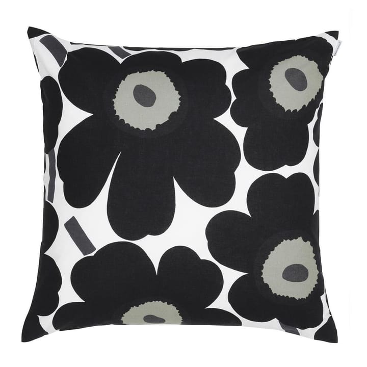 Funda de cojín Pieni Unikko 50x50 cm, negro Marimekko