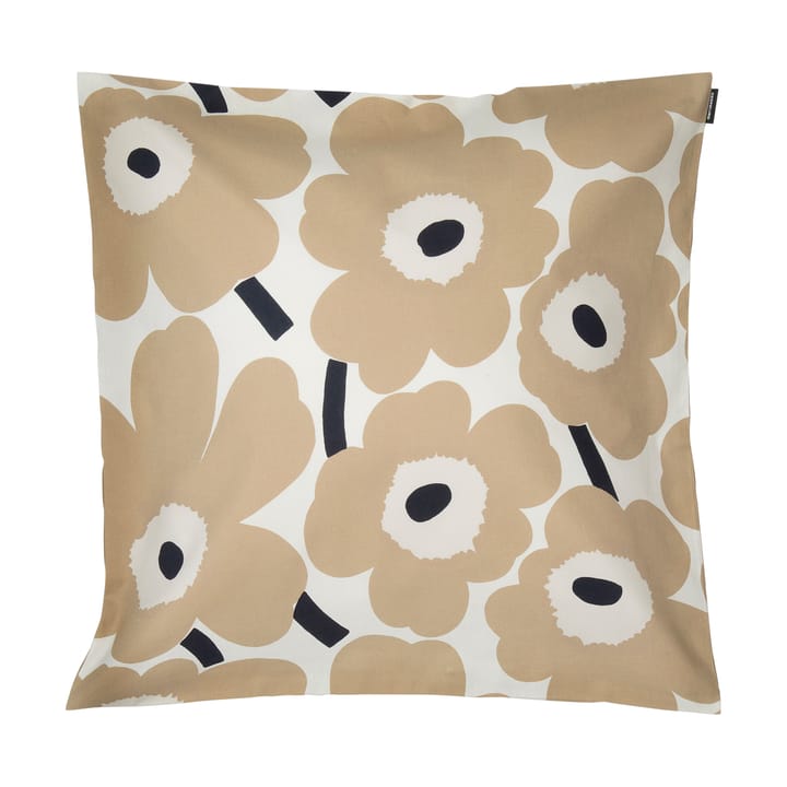 Funda de cojín Pieni Unikko 50x50 cm, Off white-beige-azul oscuro Marimekko