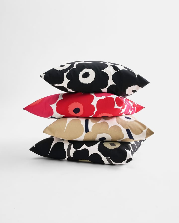 Funda de cojín Pieni Unikko 50x50 cm, rojo-azul marino Marimekko