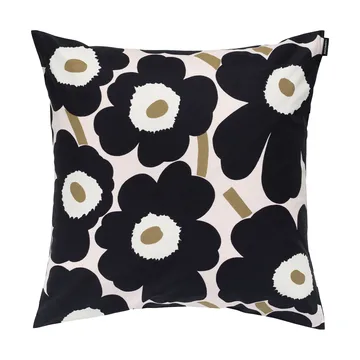 Funda de cojín Pieni Unikko 50x50 cm - Rosa-carbón-marrón claro - Marimekko