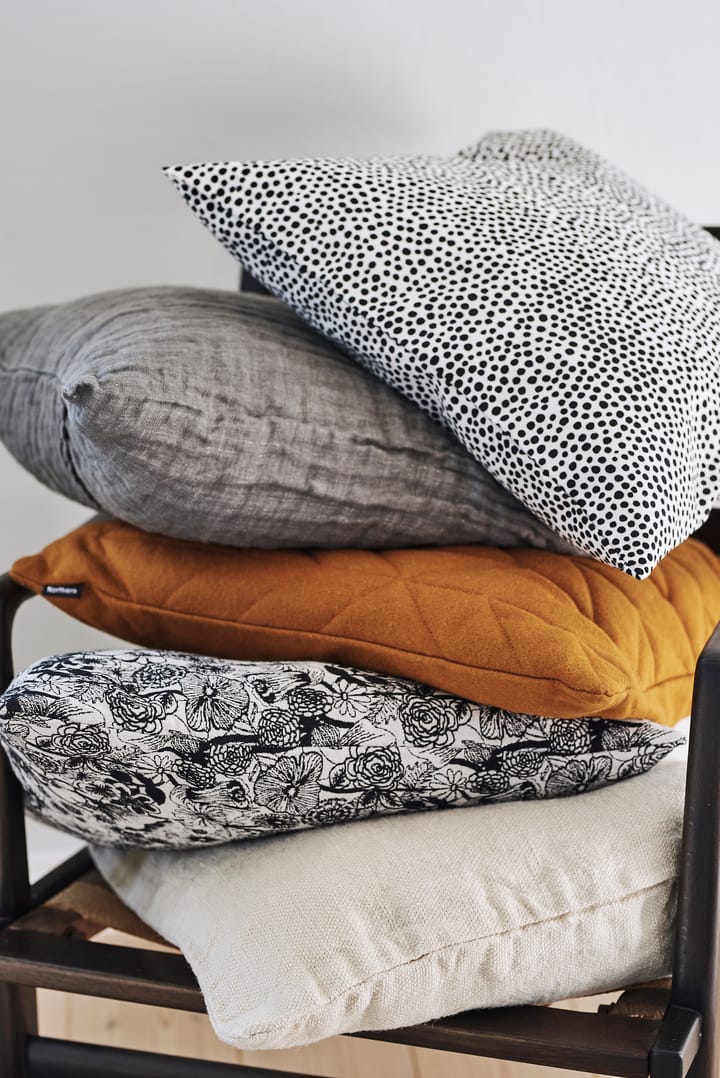 Funda de cojín Pirput Parput, negro-blanco Marimekko