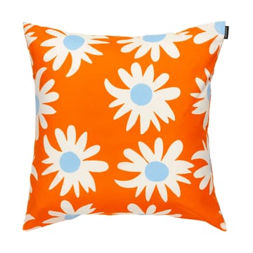 Funda de cojín Rakastaa ei rakasta 50x50 cm - Orange-Off-white-light blue - Marimekko