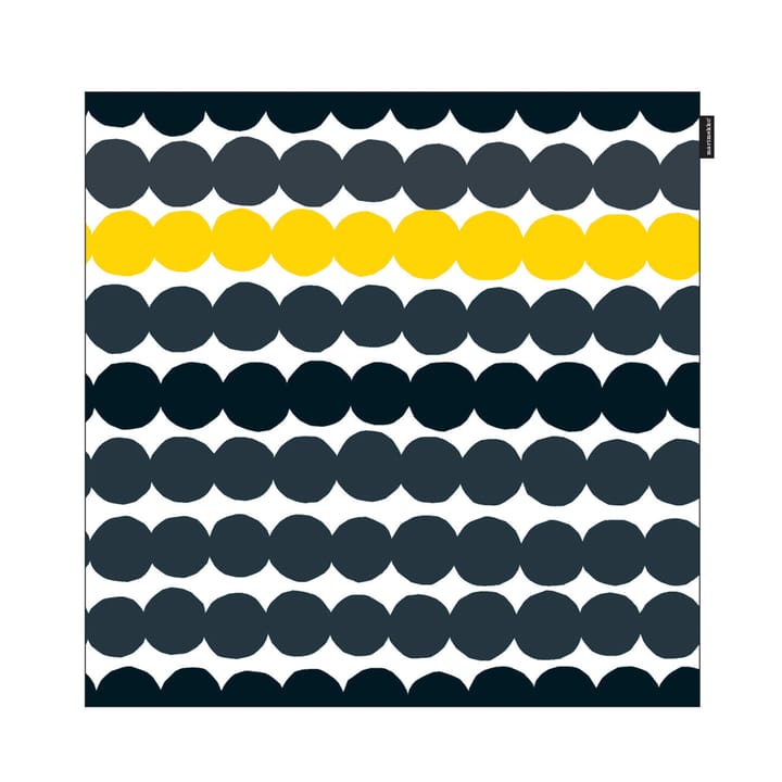 Funda de cojín Räsymatto - negro-gris-amarillo - Marimekko