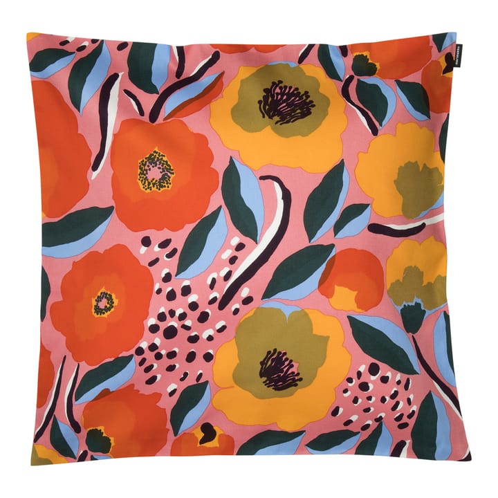 Funda de cojín Rosarium 50x50 cm - Rosa-azul-rojo - Marimekko
