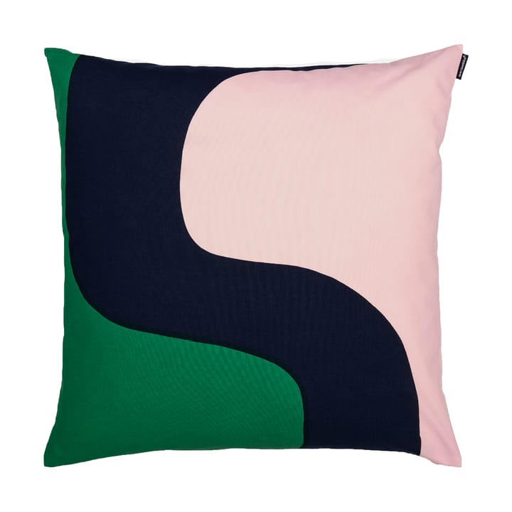 Funda de cojín Seireeni 50x50 cm - Green-peach-dark blue - Marimekko