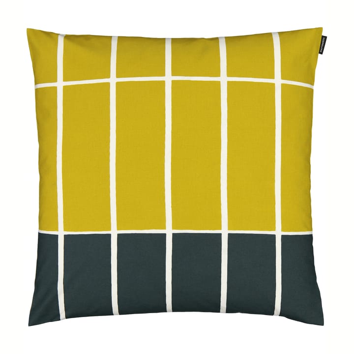 Funda de cojín Tiiliskivi 50x50 cm, Amarillo-verde oscuro Marimekko