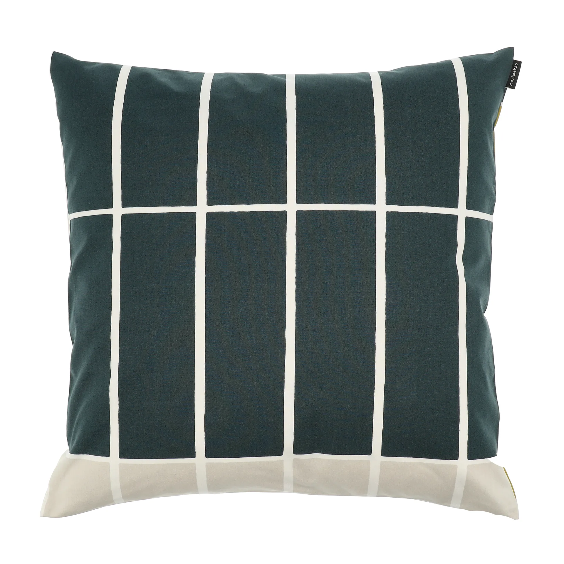 Funda de cojín Tiiliskivi 50x50 cm, Amarillo-verde oscuro Marimekko