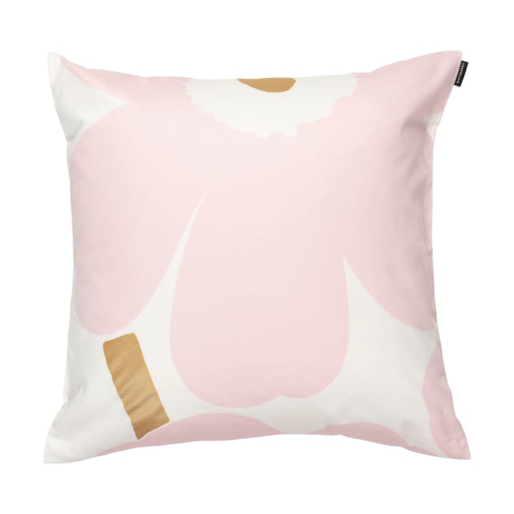 Funda de cojín Unikko 50x50 cm 2 piezas, White-Light pink-apricot Marimekko