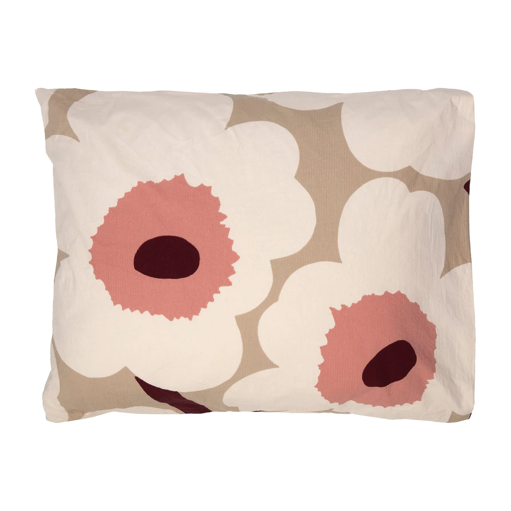 Funda de cojín Unikko 50x60 cm, beige, cotton, rose Marimekko