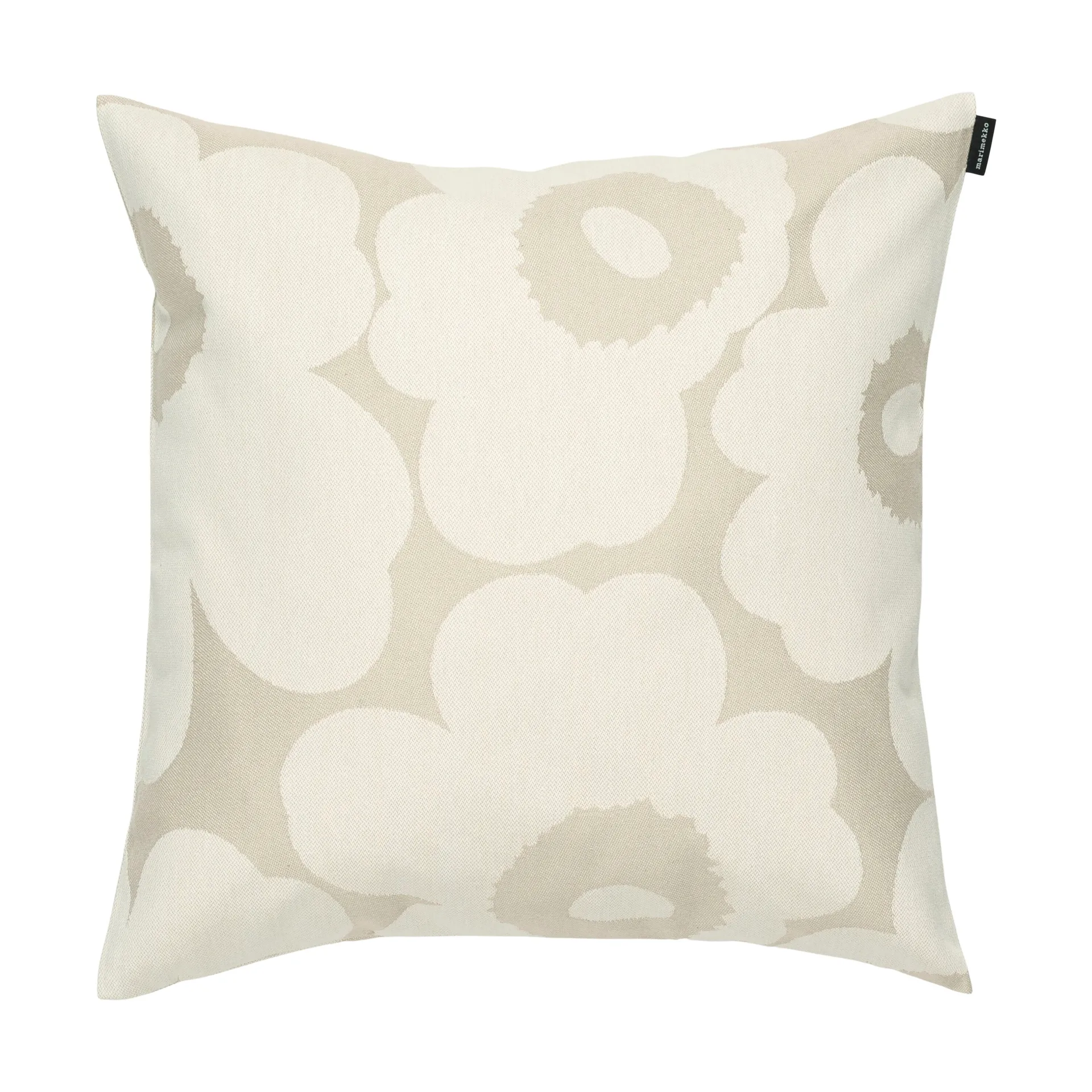 Funda de cojín Unikko jaquard 50x50 cm, Ecru Marimekko