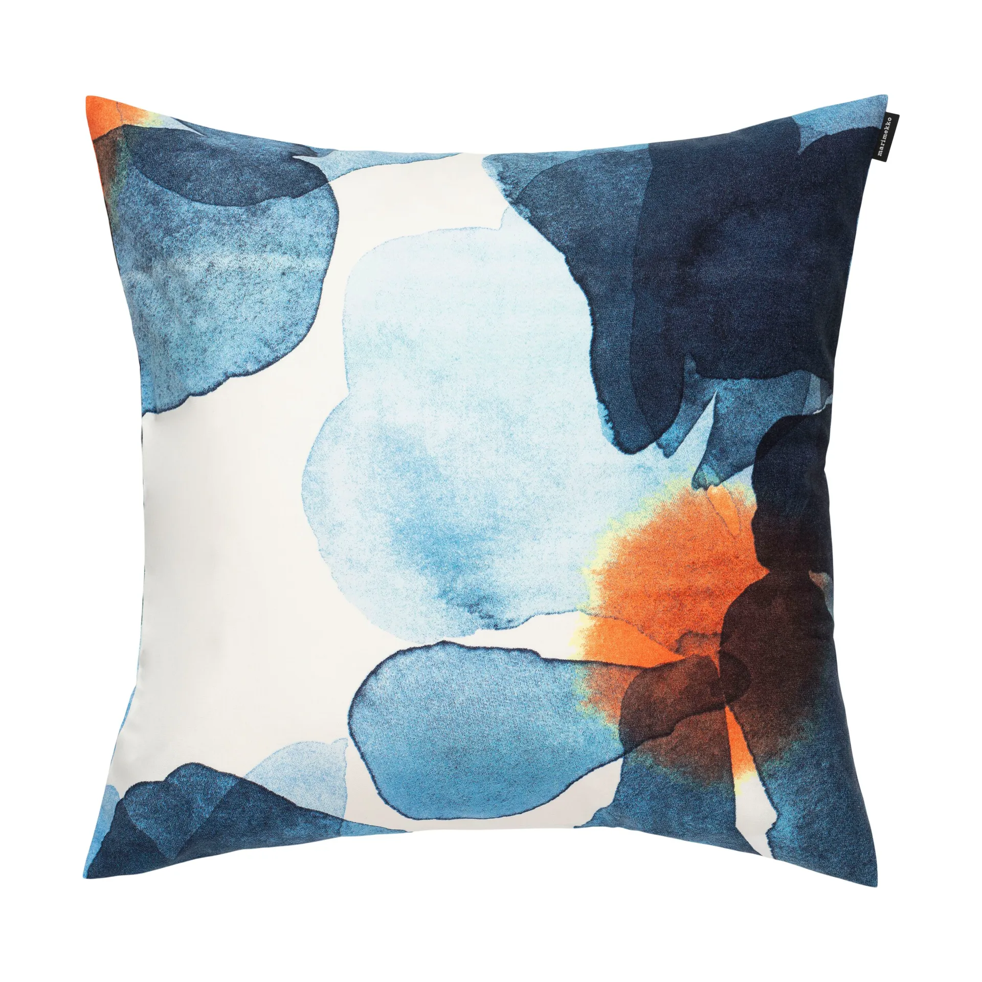 Funda de cojín Valssi 50x50 cm, White-dark blue-orange Marimekko