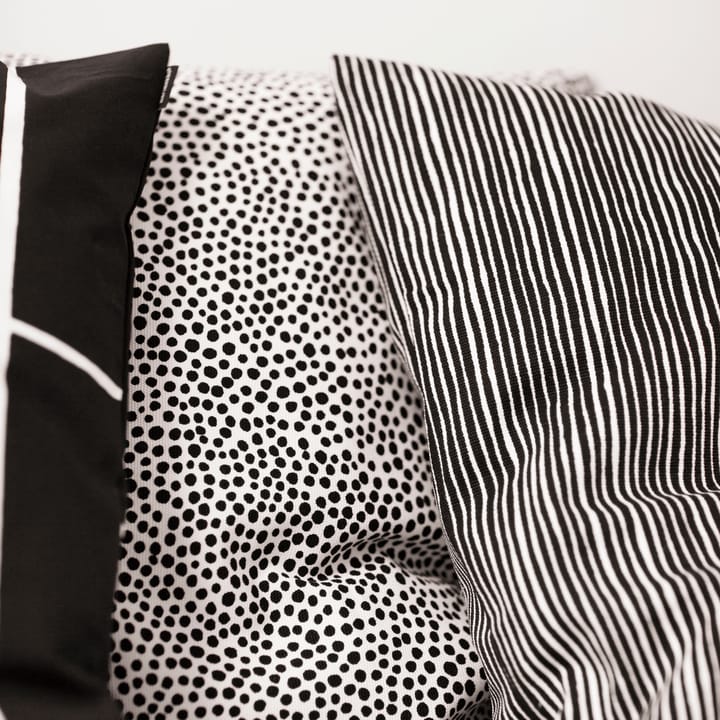 Funda de cojín Varvunraita, negro-blanco Marimekko