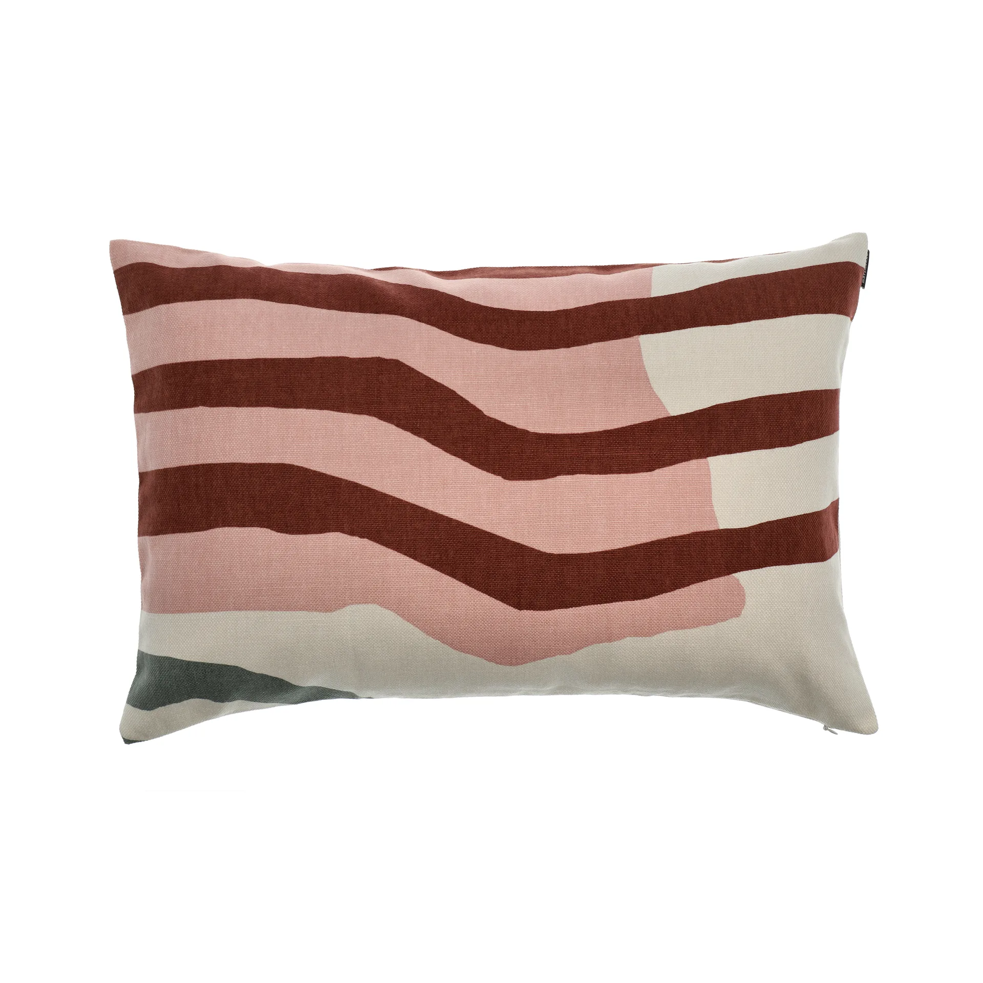 Funda de cojín Vuosirenkaat 40x60 cm, Beige-verde-rosa Marimekko