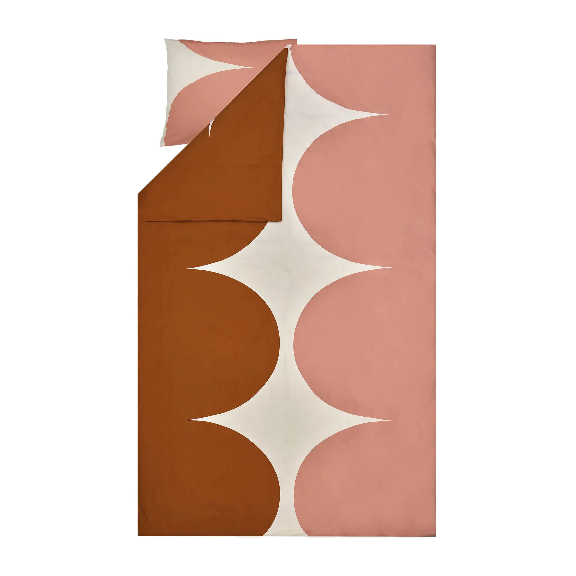 Funda nórdica Härkä 150x210 cm, White-brown- rose Marimekko