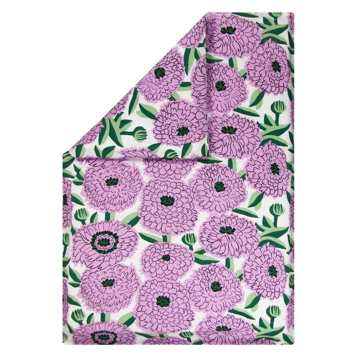 Funda nórdica Primavera 150x210 cm - Off white-violeta-verde - Marimekko