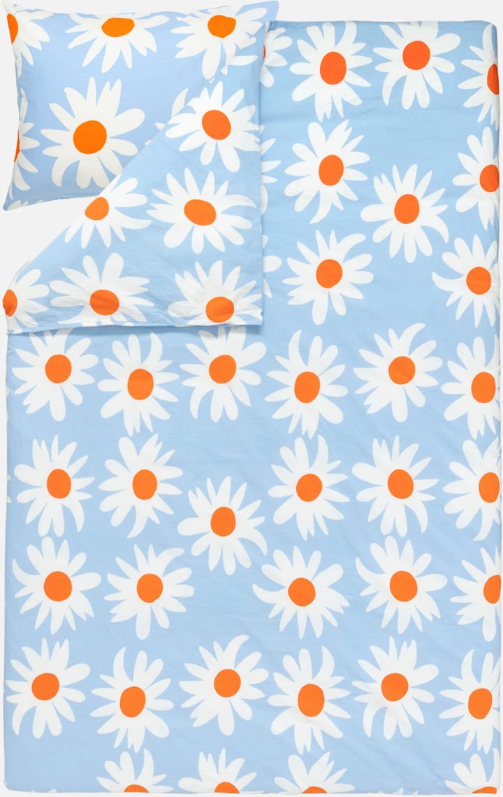 Funda nórdica Rakastaa ei rakasta 150x210 cm, Orange-Off-white-light blue Marimekko