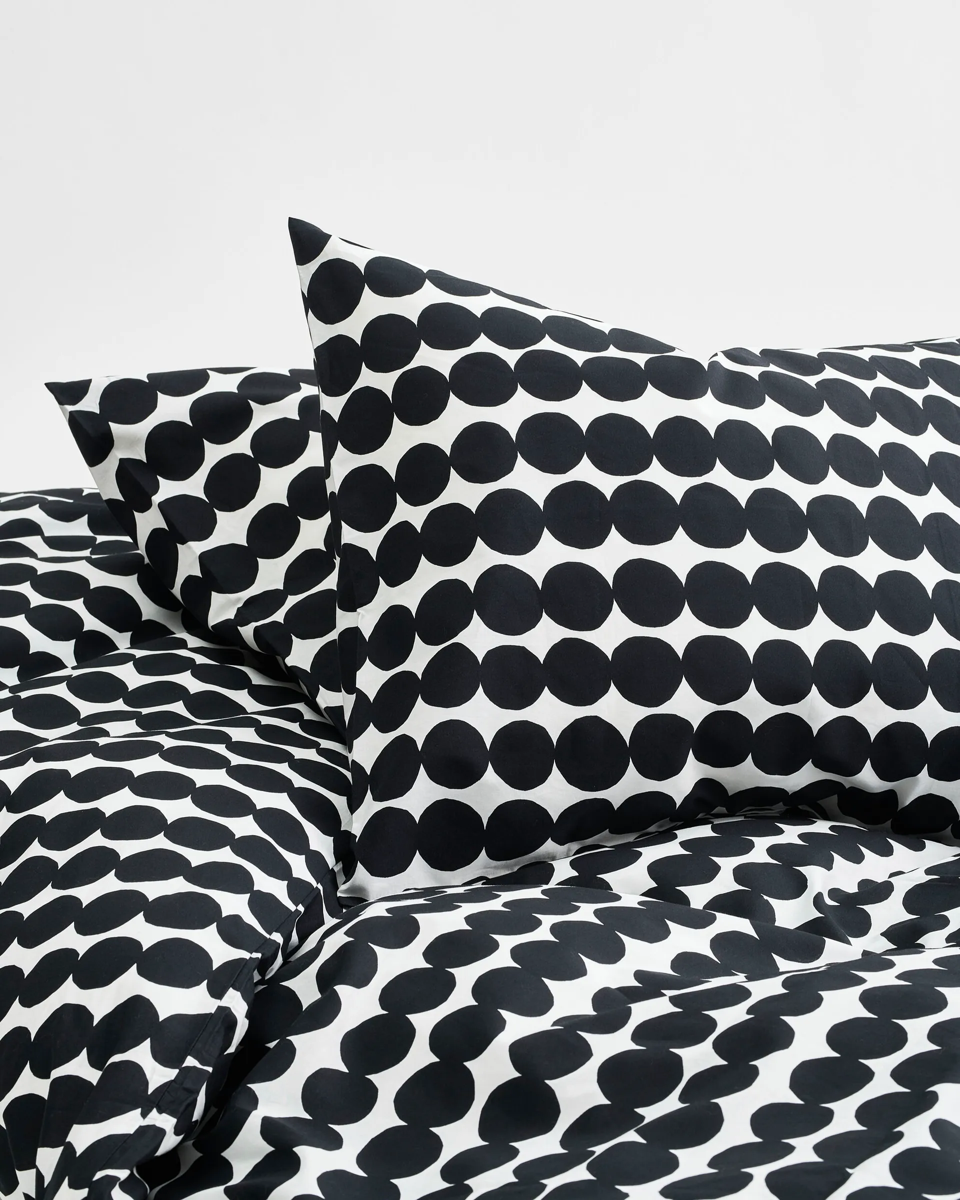Funda nórdica Räsymateo 150x210 cm, negro-blanco Marimekko