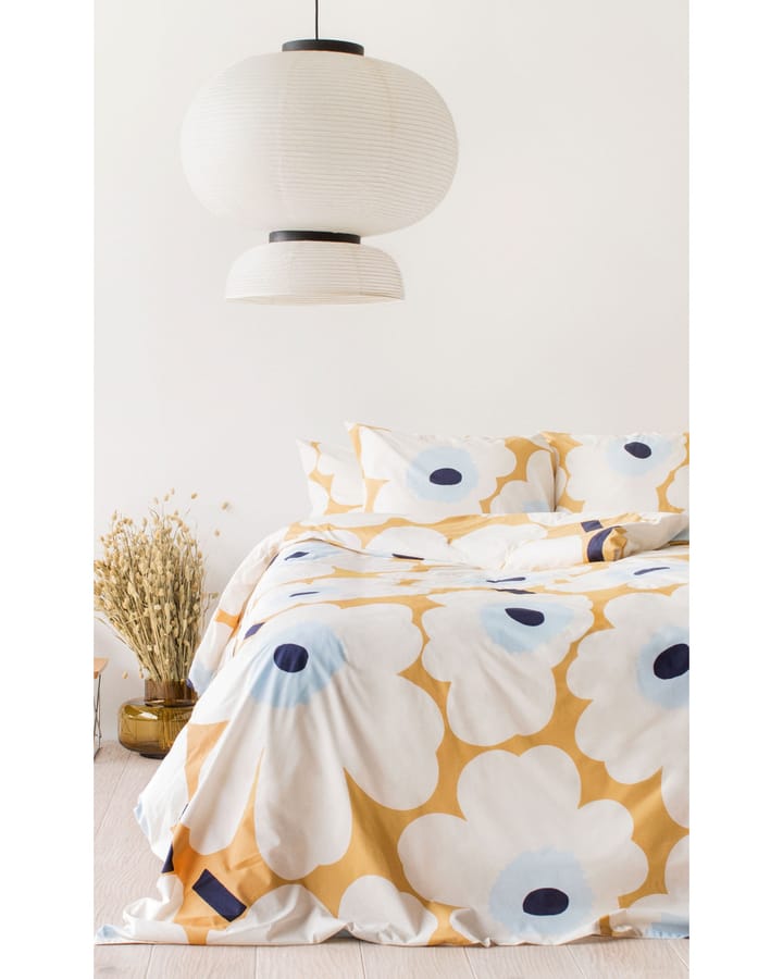 Funda nórdica Unikko 150x210 cm, beige-crudo-azul Marimekko