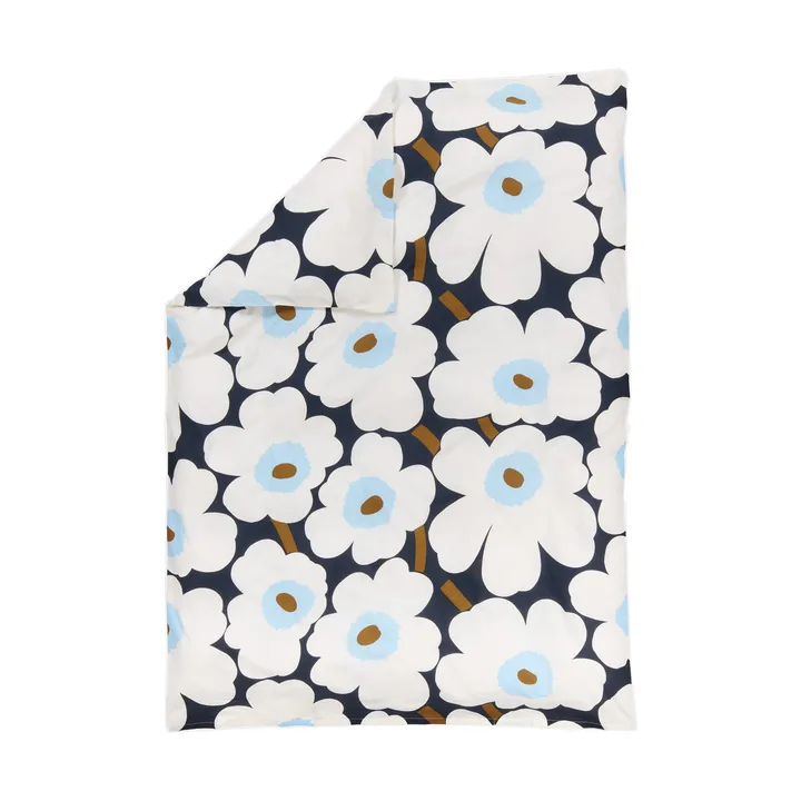 Funda nórdica Unikko 150x210 cm - Blueberry-off white-cold blue - Marimekko