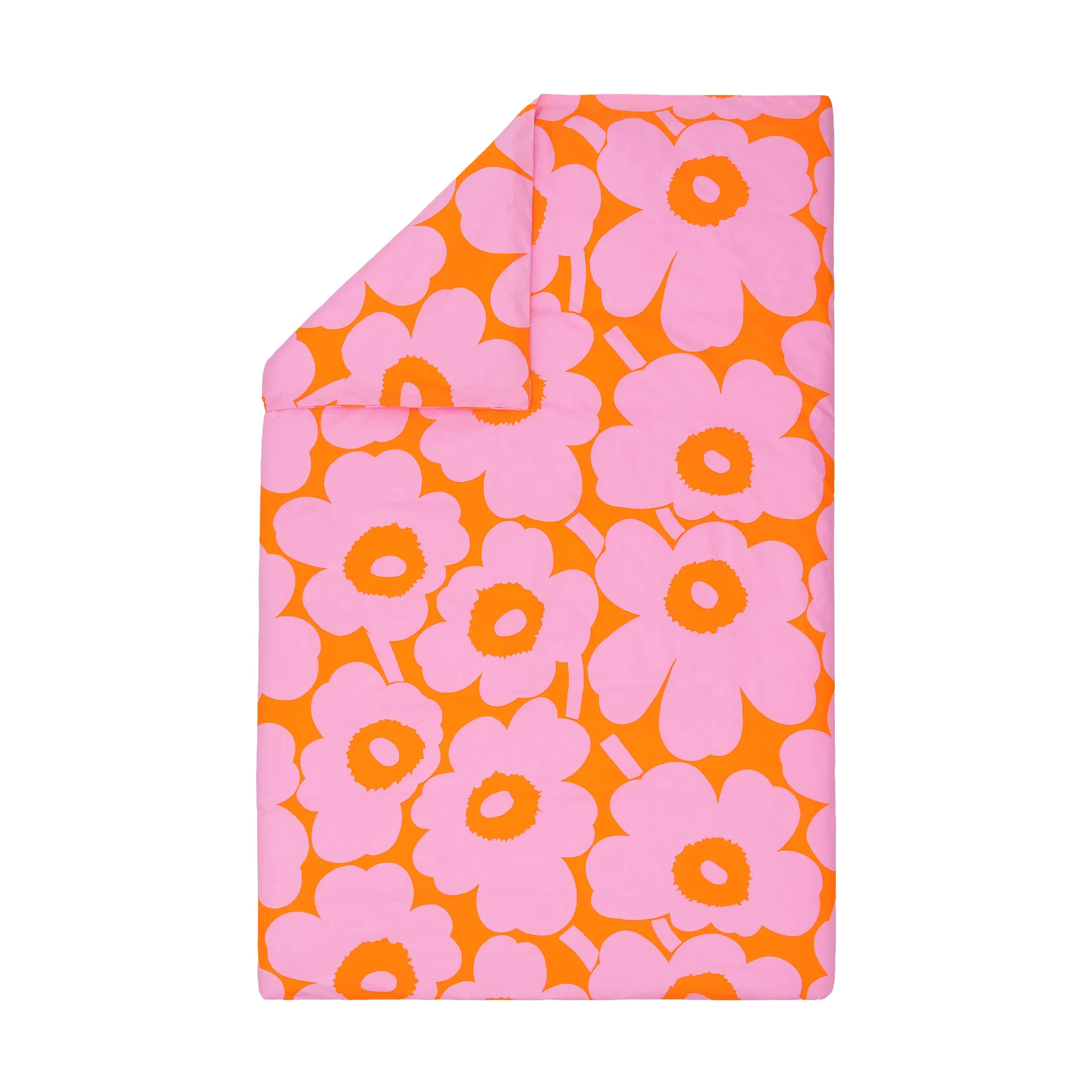 Funda nórdica Unikko 150x210 cm, Orange-pink Marimekko