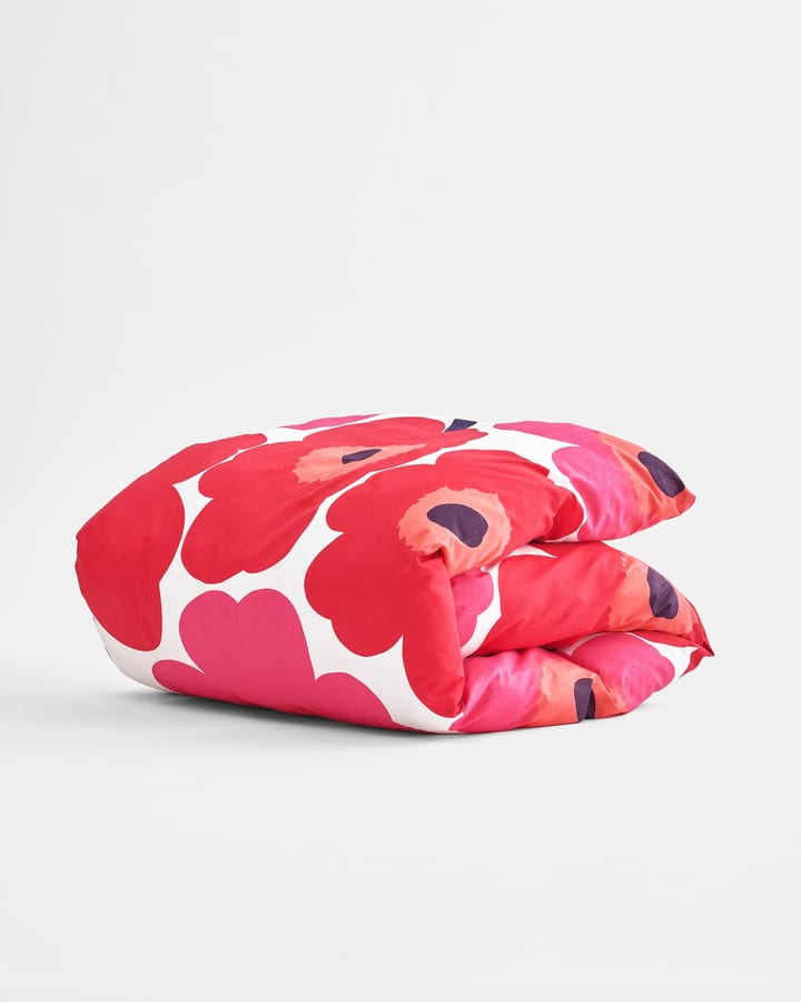 Funda nórdica Unikko 150x210 cm, rojo-blanco Marimekko